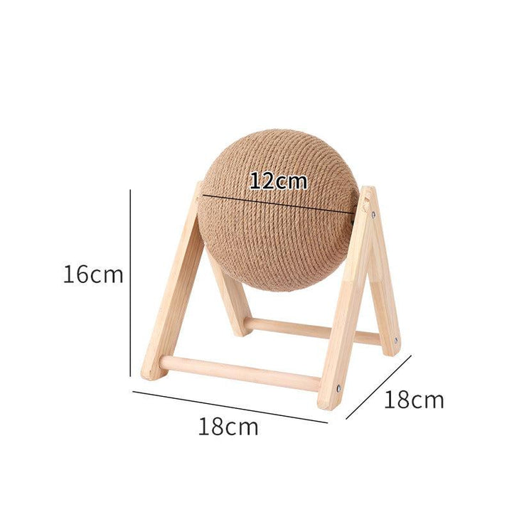 Fun cat sisal scratching ball, an interactive pet accessory for exercise