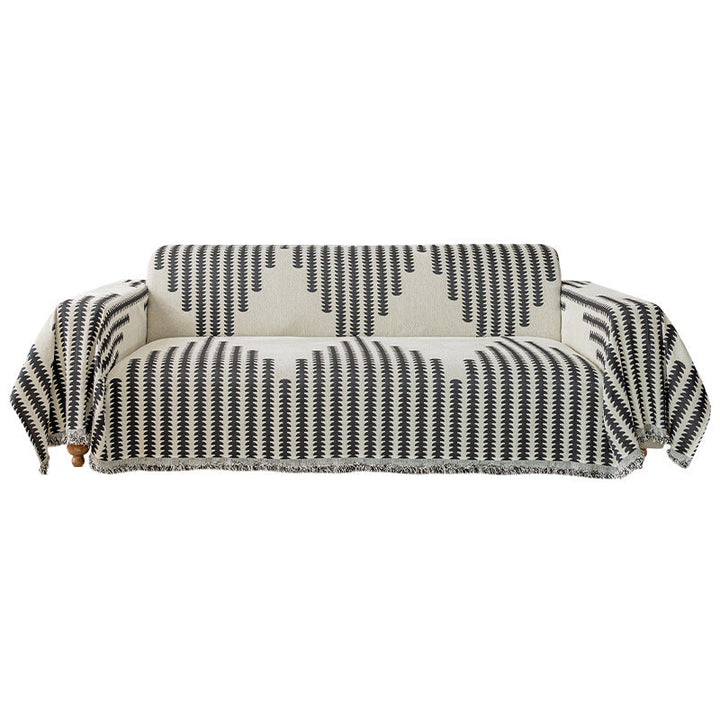 Comfortable chenille double-sided sofa protector, all-season use and a stylish furniture upgrade.