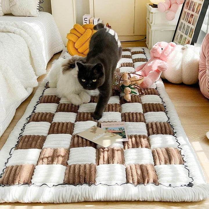 Chenille pet sofa protector for dogs and cats, non-slip couch cover in gray