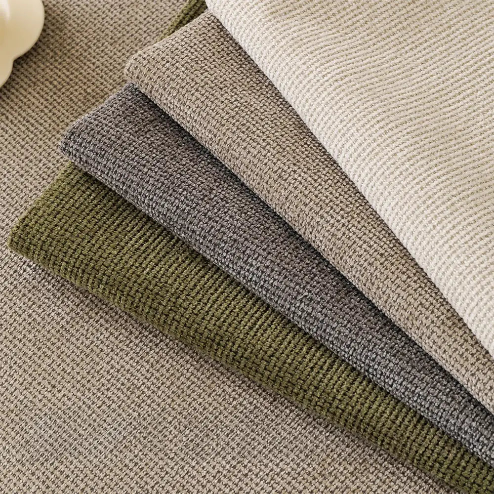 Textured chenille sofa cover in an elegant shade, offering scratch resistance and furniture protection.