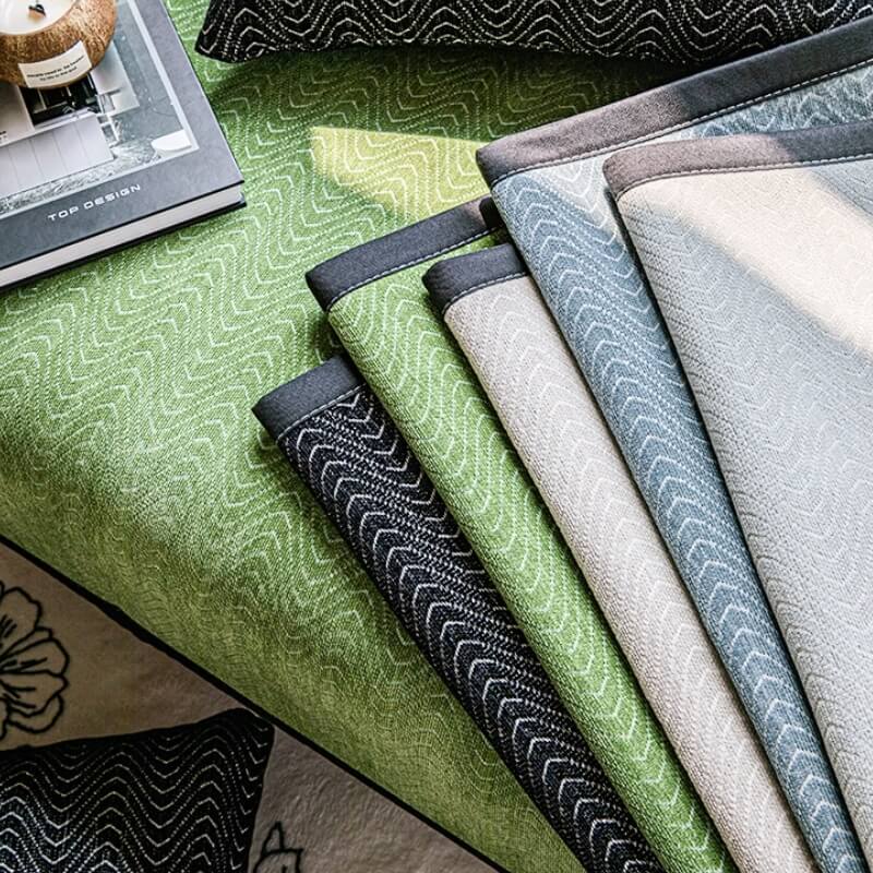 Machine washable chenille sofa protector with non-slip backing, perfect for busy households
