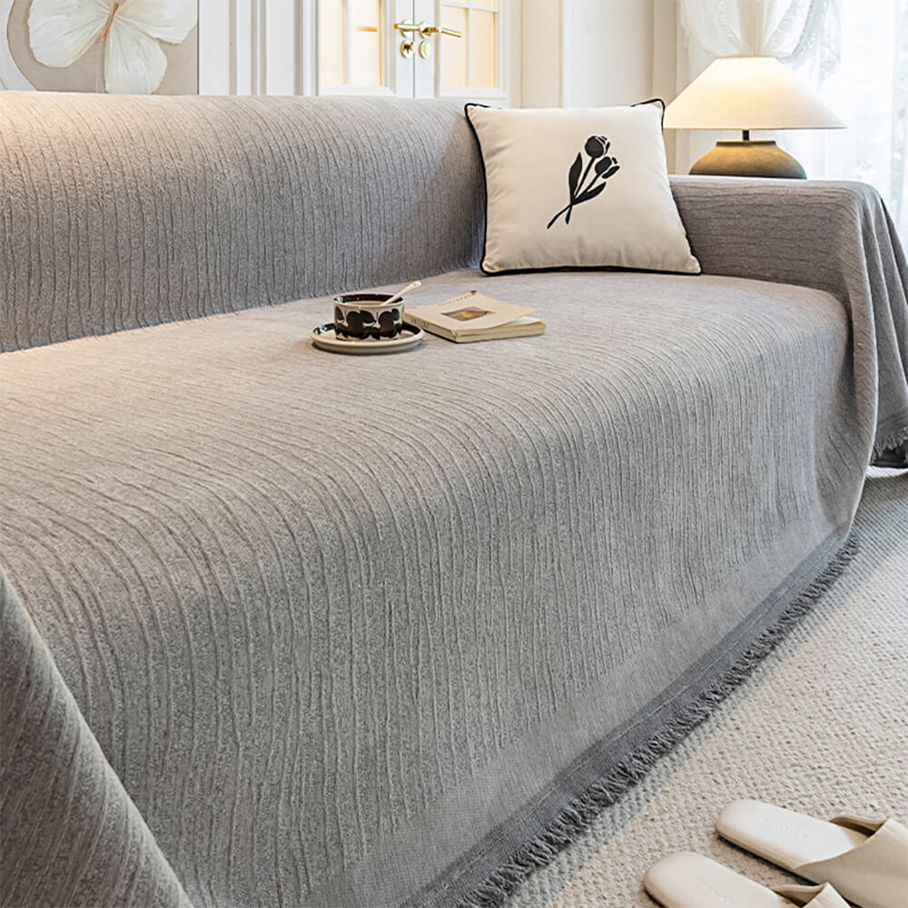 Versatile chenille anti-scratch couch cover, perfect as a pet-friendly furniture protector.
