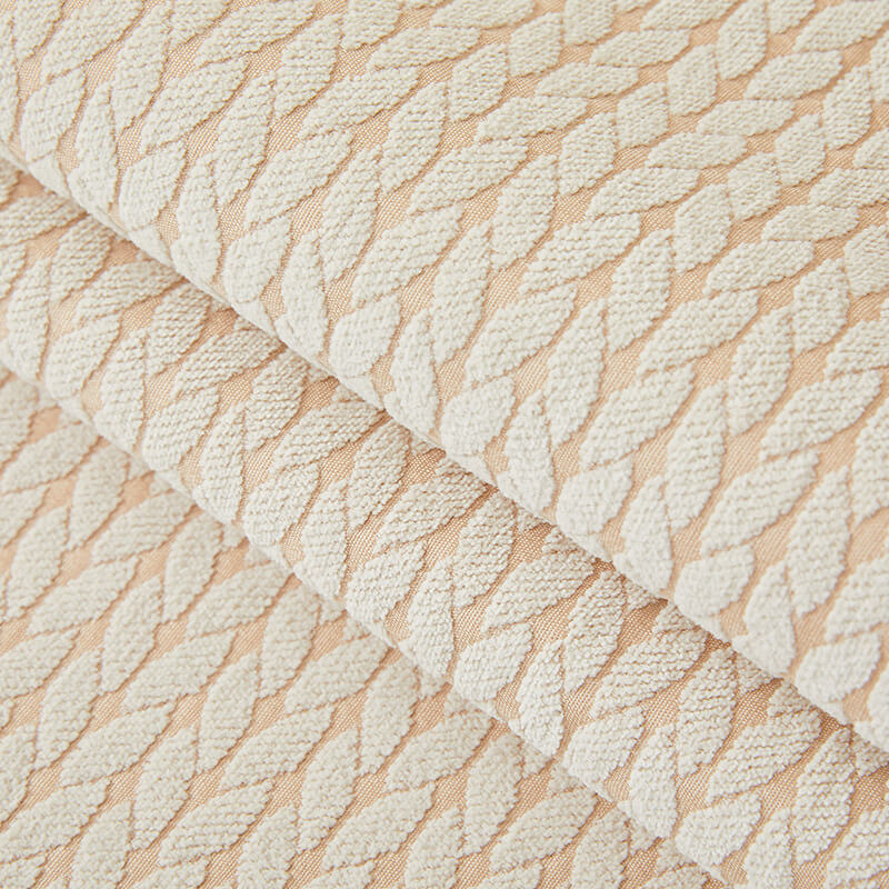 Durable chenille couch throw, anti-scratch wheat ear design, great for pets' comfort
