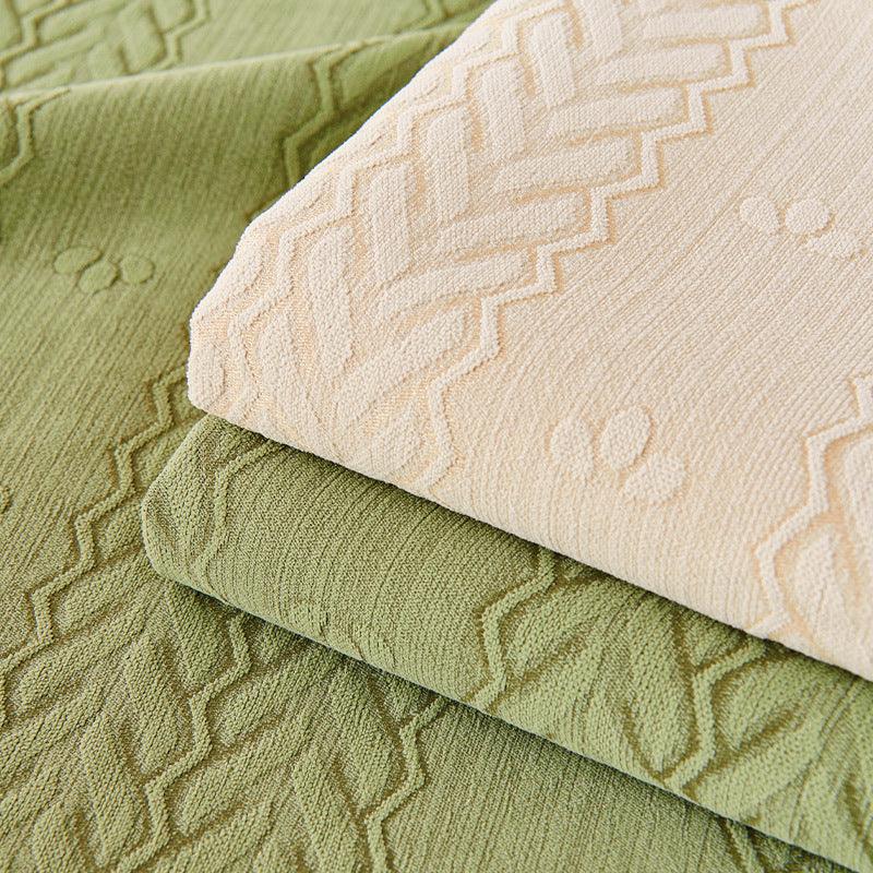Durable non-slip sofa cover with a distinctive wheat ear print for living room
