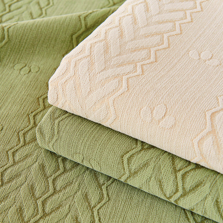 Durable non-slip sofa cover with a distinctive wheat ear print for living room