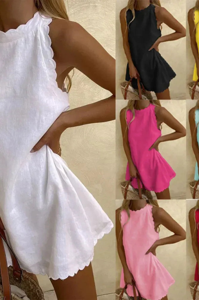 Stylish women's short tailored dress, a chic and comfortable mini for all occasions.