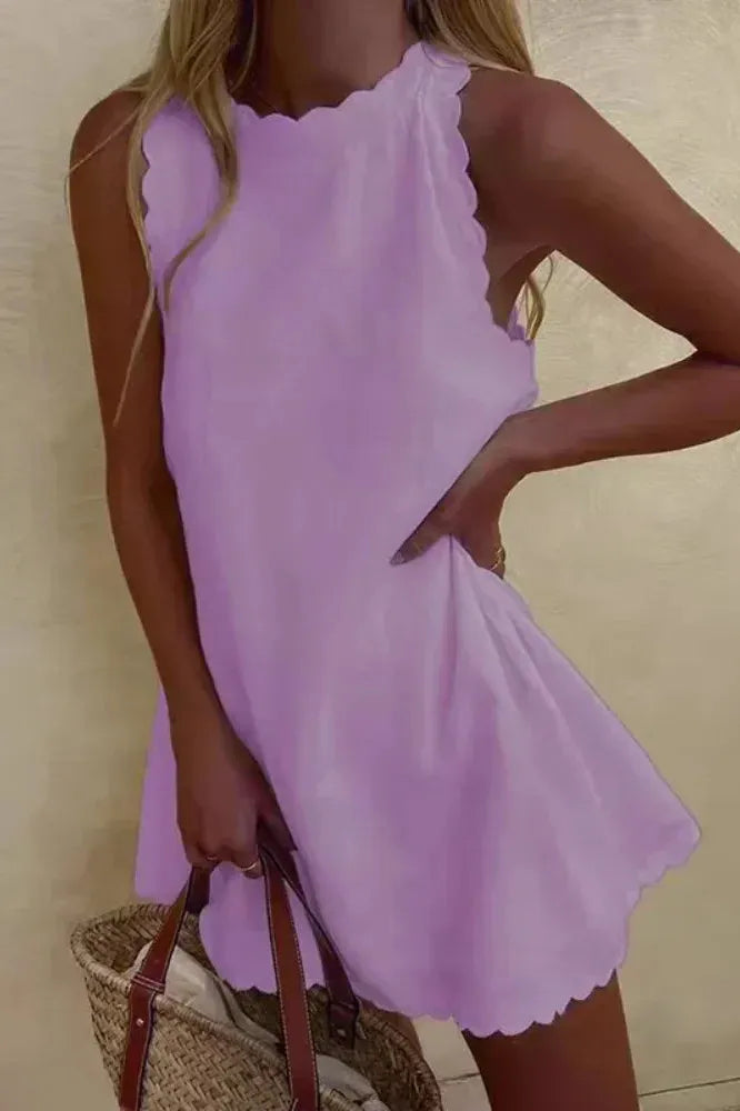 Versatile women's cocktail mini dress, tailored for chic, all-occasion wear.