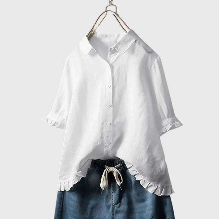 Chic women's everyday shirt, versatile for any occasion. Comfortable long-sleeve top in elegant fashion for casual wear.