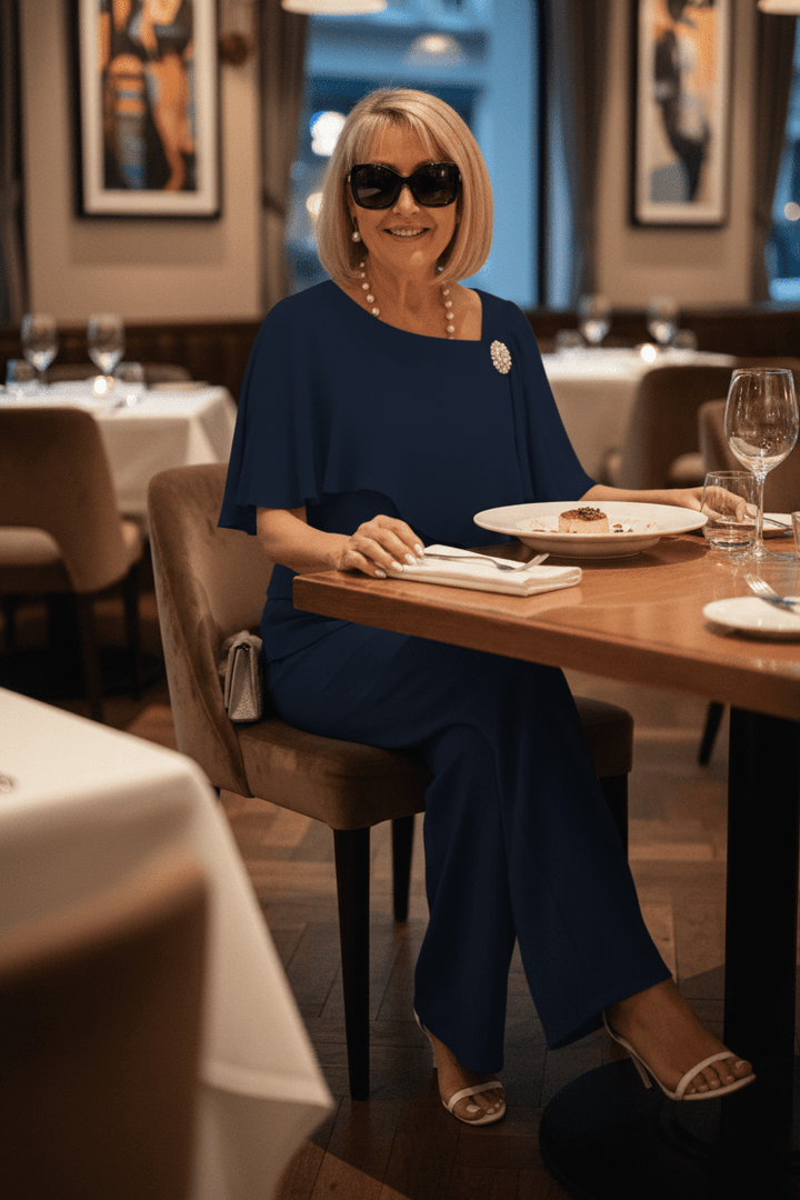 Stylish women's light blue matching lounge set. Comfy top & shorts for a relaxed fit, ideal for summer style.