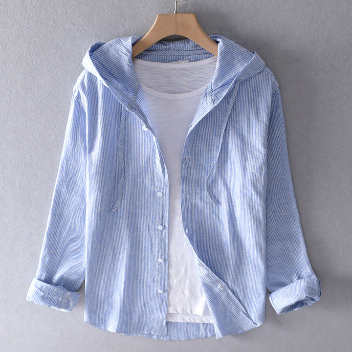 Elegant women's blouse with long sleeves, perfect for casual or chic everyday outfits. Comfortable fit.