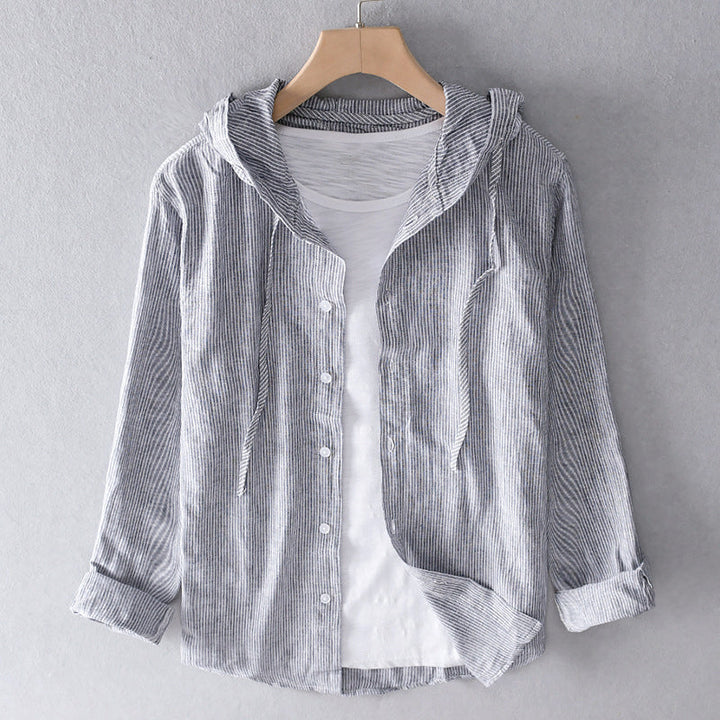Comfortable women's button-down blouse, a versatile long sleeve top ideal for chic everyday casual style.