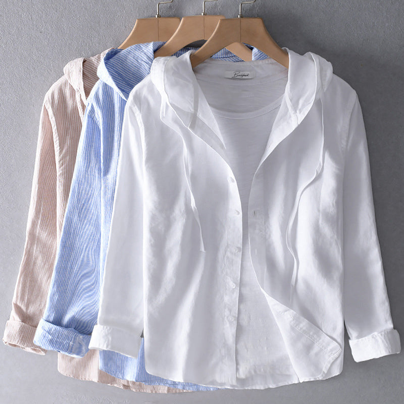 Women's casual long sleeve blouse, featuring elegant buttons and a comfortable relaxed fit for everyday style.