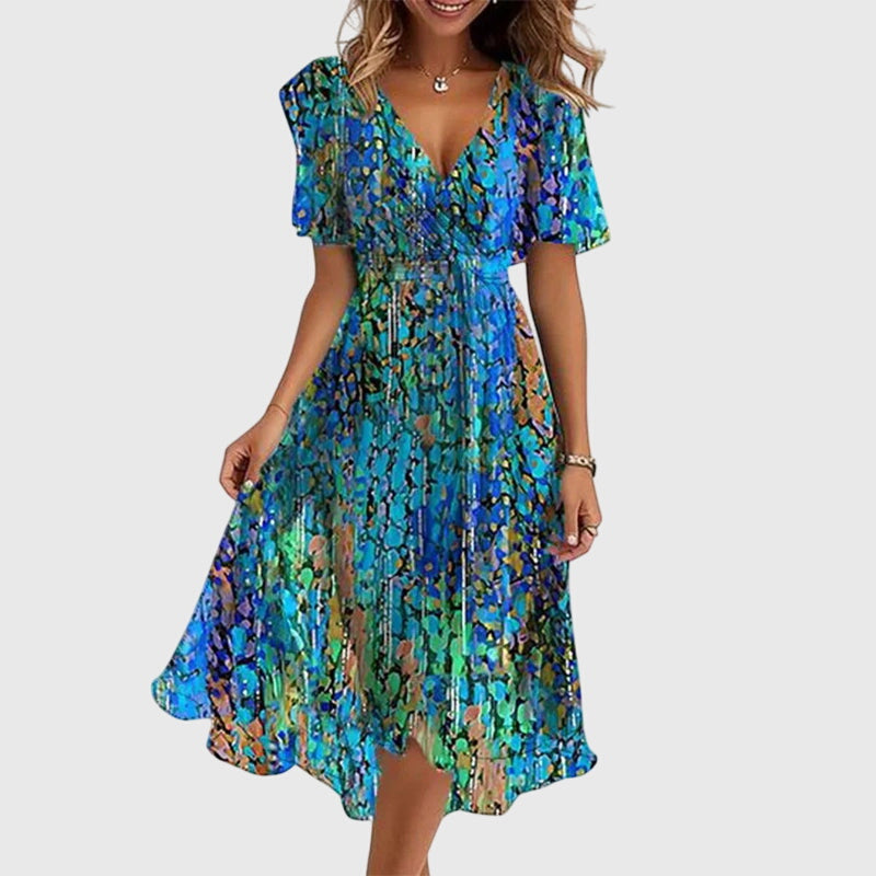 Chic women's midi dress, perfect for summer. Elegant, comfortable, and versatile for day or evening wear.