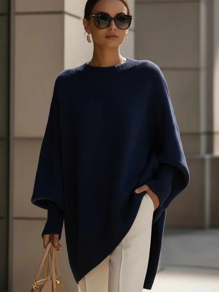 Everyday chic: Women's oversized sweater. Elegant drop shoulder knit, comfortable & stylish.