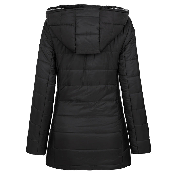 Warm & chic women's padded Mila coat. Essential long-sleeve winter outerwear, perfect as a cozy fall jacket.