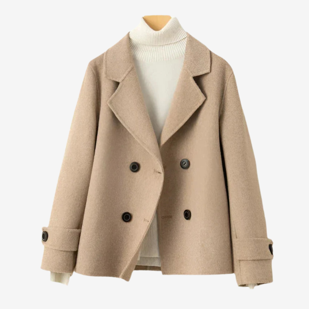 Chic women's tailored blazer. Elegant design with a luxurious, comfortable fit for versatile style.