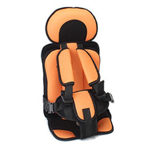 Comfortable children's booster seat with washable cover, ensuring clean and safe travels for toddlers.