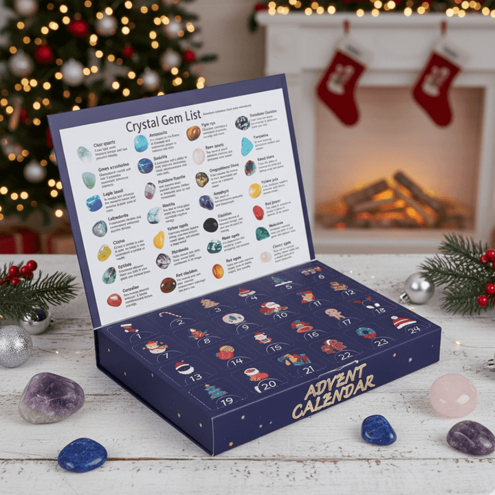 Children's Gemstone Excavation Advent Calendar, a fun educational science kit for kids to unearth minerals.