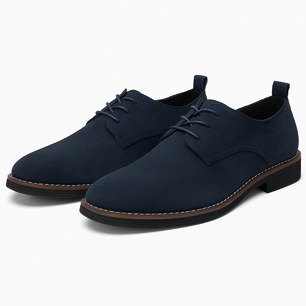 Timeless men's formal lace-up Derby shoes, offering classic style for business attire and special occasions.