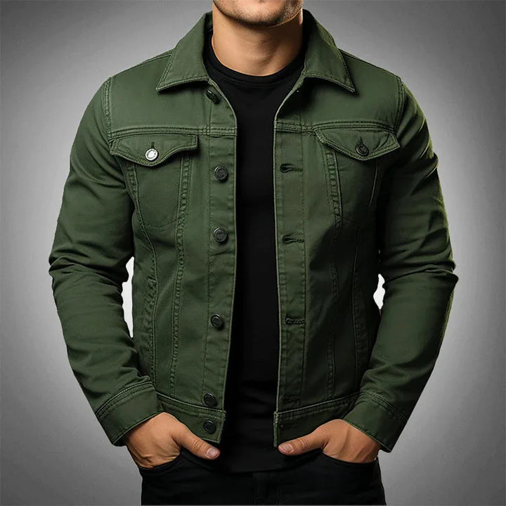 Versatile unisex denim jacket for casual fashion, ideal layering piece for all seasons. Everyday comfort & style.