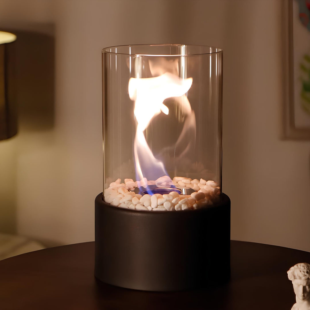 Decorative classic oil lamp, metal & glass design, enhances any home interior.