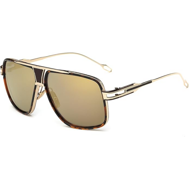 Lightweight designer aviator sunglasses for men, offering superior UV eye protection.
