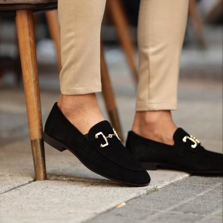 Men's formal horsebit slip-on loafers. Polished design for ultimate comfort & a sleek look in smart casual settings.