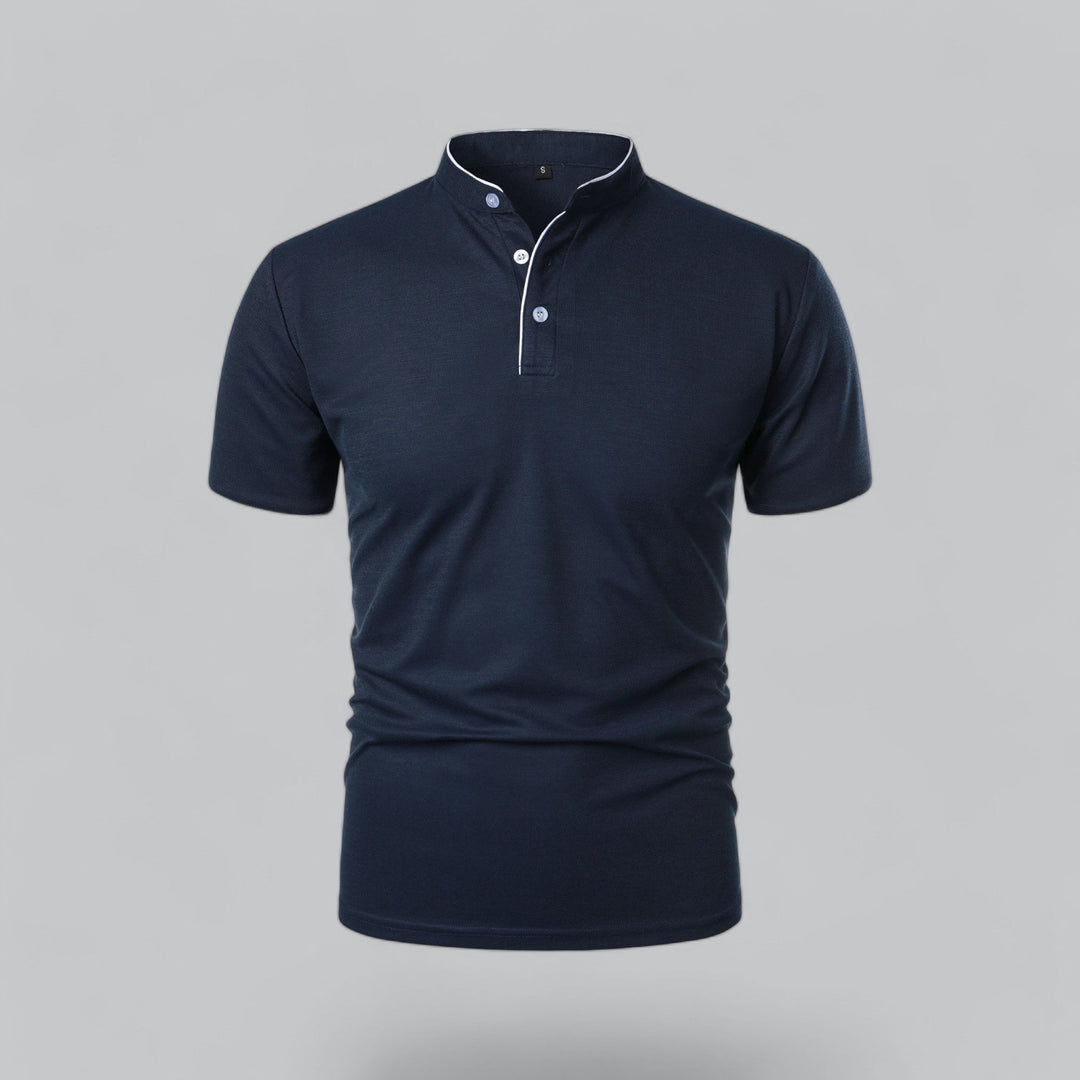 Everyday men's classic polo top with button closure, comfortable short sleeves.