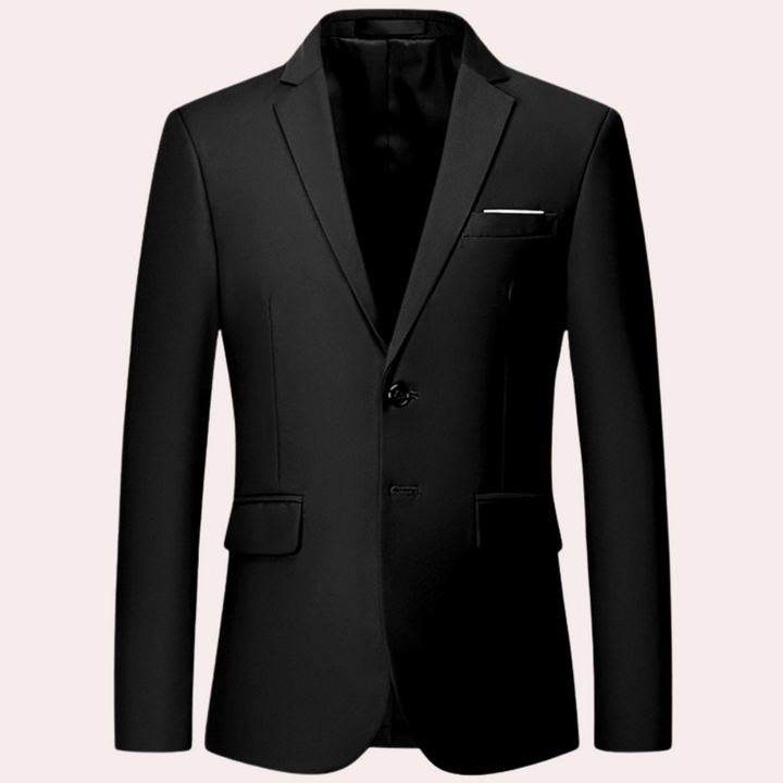 Classic men's slim fit blazer, perfect for formal wear, business casual, and professional attire.