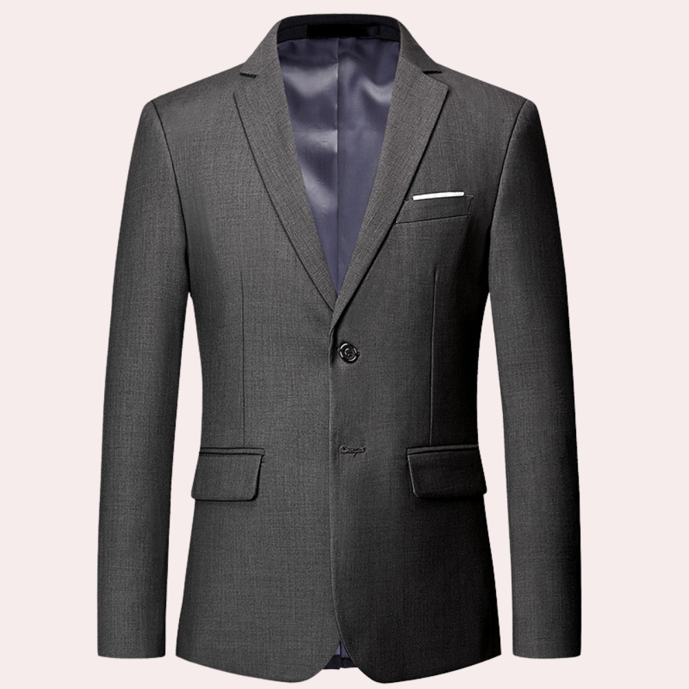 Modern men's slim fit blazer with a tailored silhouette, perfect for business or everyday elegance.