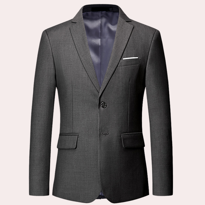 Modern men's slim fit blazer with a tailored silhouette, perfect for business or everyday elegance.