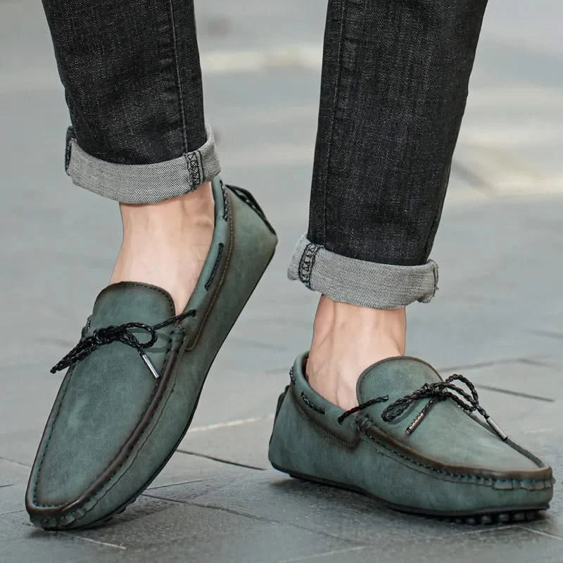 Comfortable men's classic slip-on loafers, easy everyday footwear. Versatile for casual to formal men's shoes.