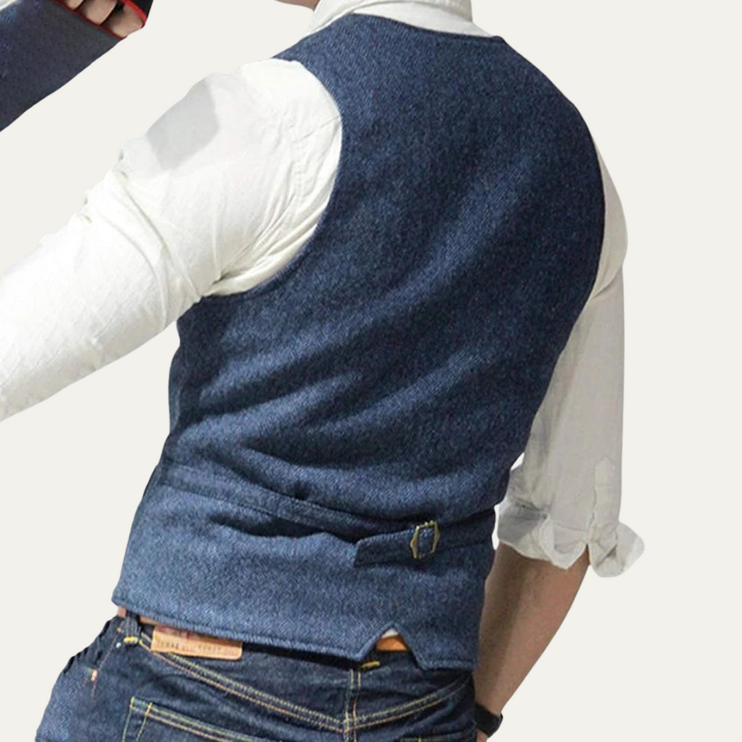 Men's business waistcoat, a classic tailored vest for a polished and formal appearance.