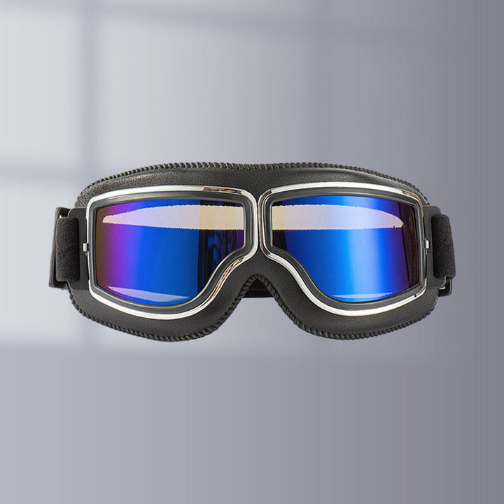 Windproof motorcycle goggles, classic design, perfect for riders.