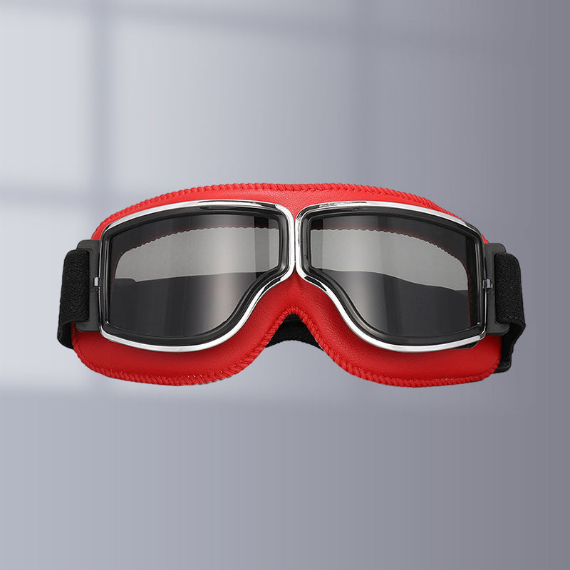Protective retro motorcycle goggles for outdoor sports, UV block.