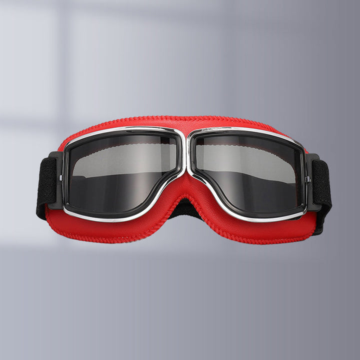 Protective retro motorcycle goggles for outdoor sports, UV block.