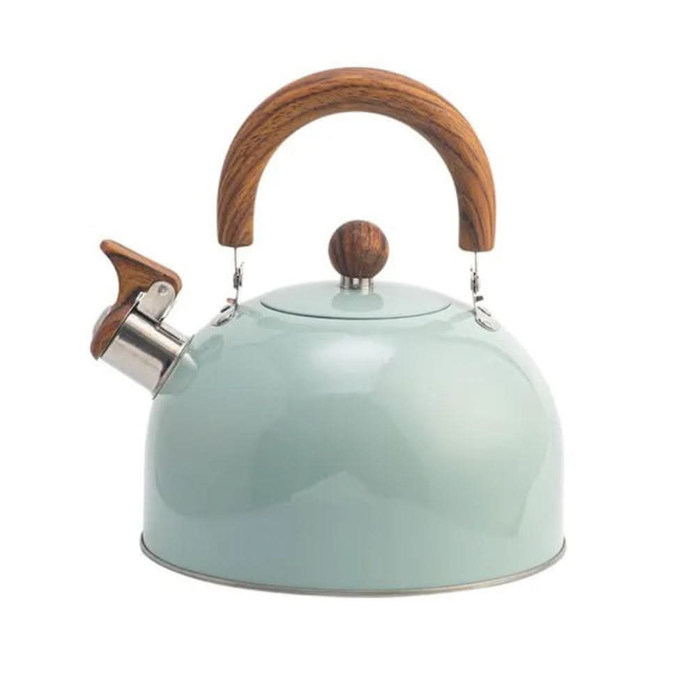 Classic 3-quart stovetop whistling kettle, perfect beverage maker for tea and hot water.