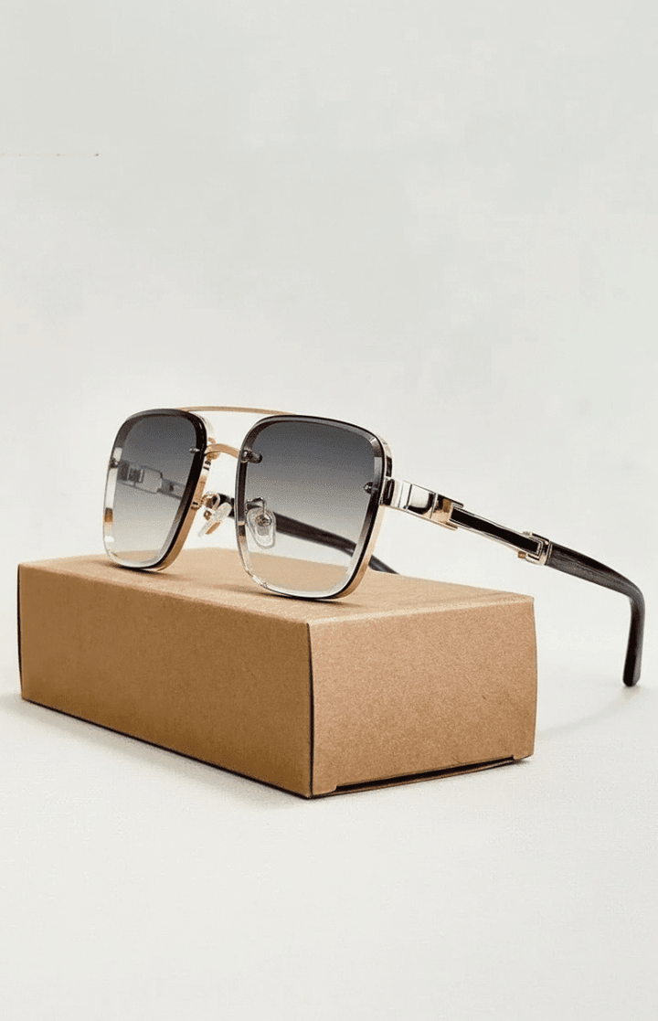 Durable metal frame aviator sunglasses, classic style for men & women, with UV400.