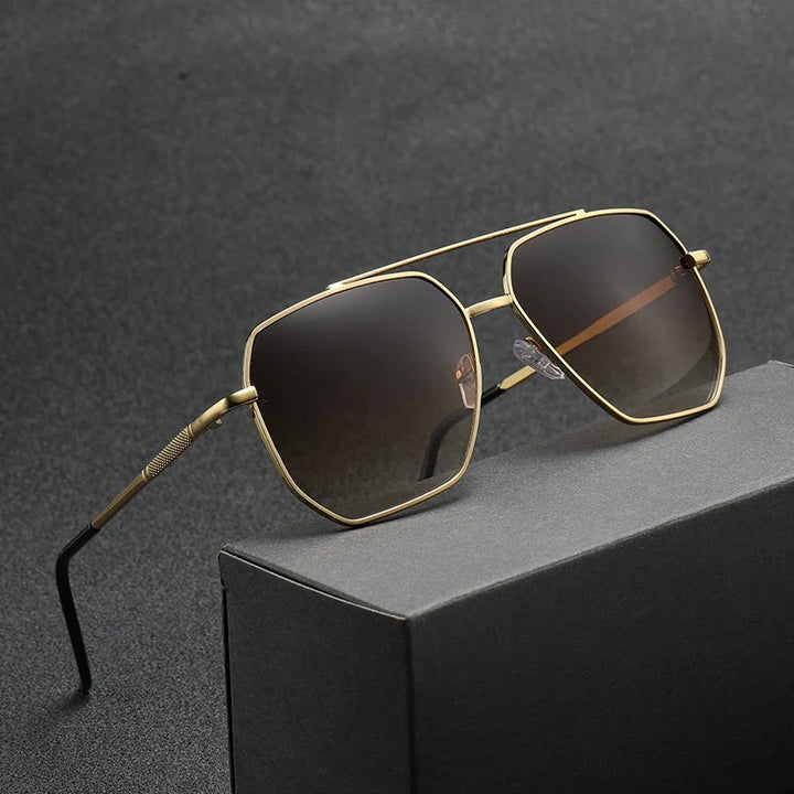 Classic unisex aviator sunglasses with 100% UV protection, timeless style for summer & outdoor activities.