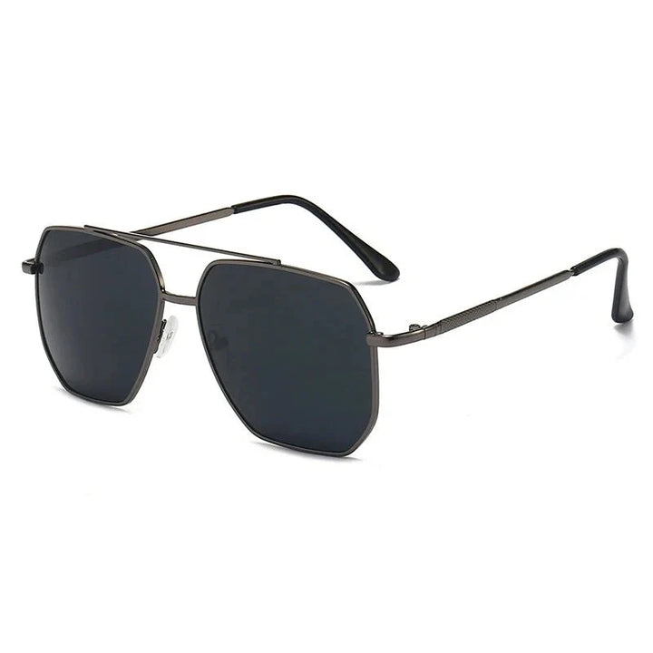 Slate yellow classic aviator sunglasses, unisex, stylish & lightweight UV protective eyewear for outdoor gear.