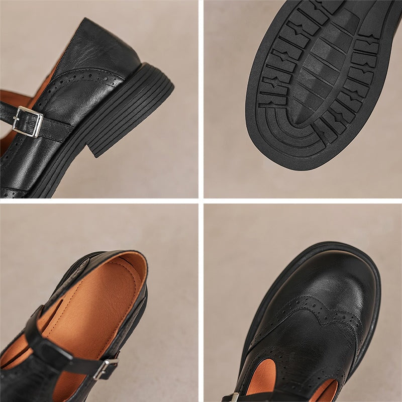 Women's casual Mary Jane sandals, offering classic style & flat comfort for daily wear. Ideal summer footwear.