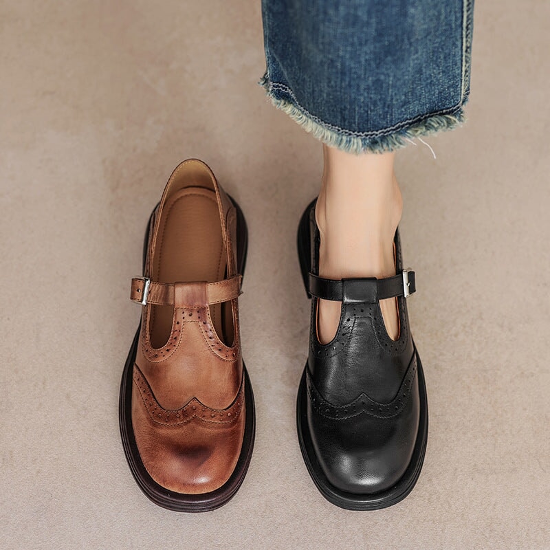 Classic Mary Jane sandals for women, offering all-day comfort & a casual look with adjustable buckle strap.