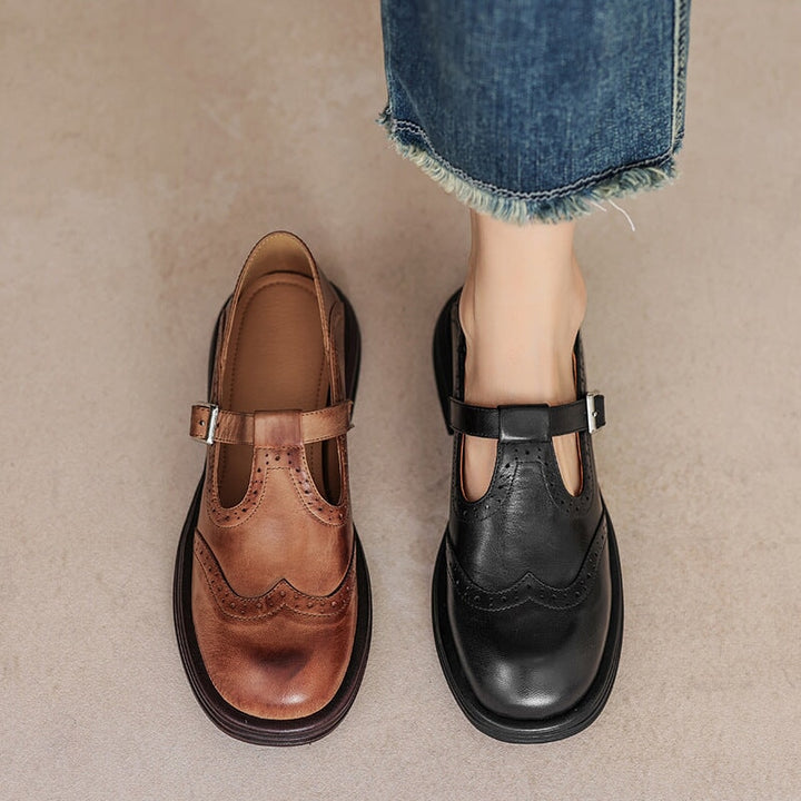 Classic Mary Jane sandals for women, offering all-day comfort & a casual look with adjustable buckle strap.