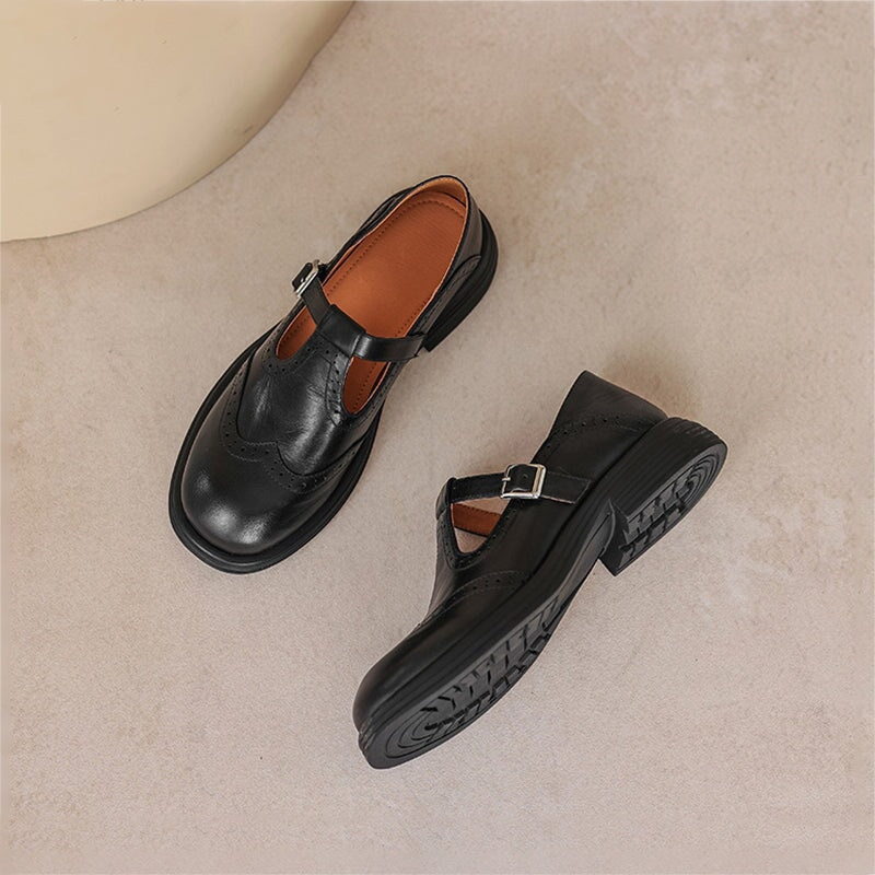 Elegant women's Mary Jane sandals, classic design & comfortable for daily wear. Perfect flat summer shoes.