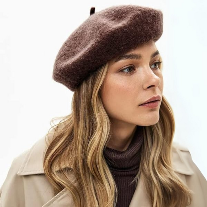 Versatile women's beret, a classic French hat that's both stylish and comfortable.