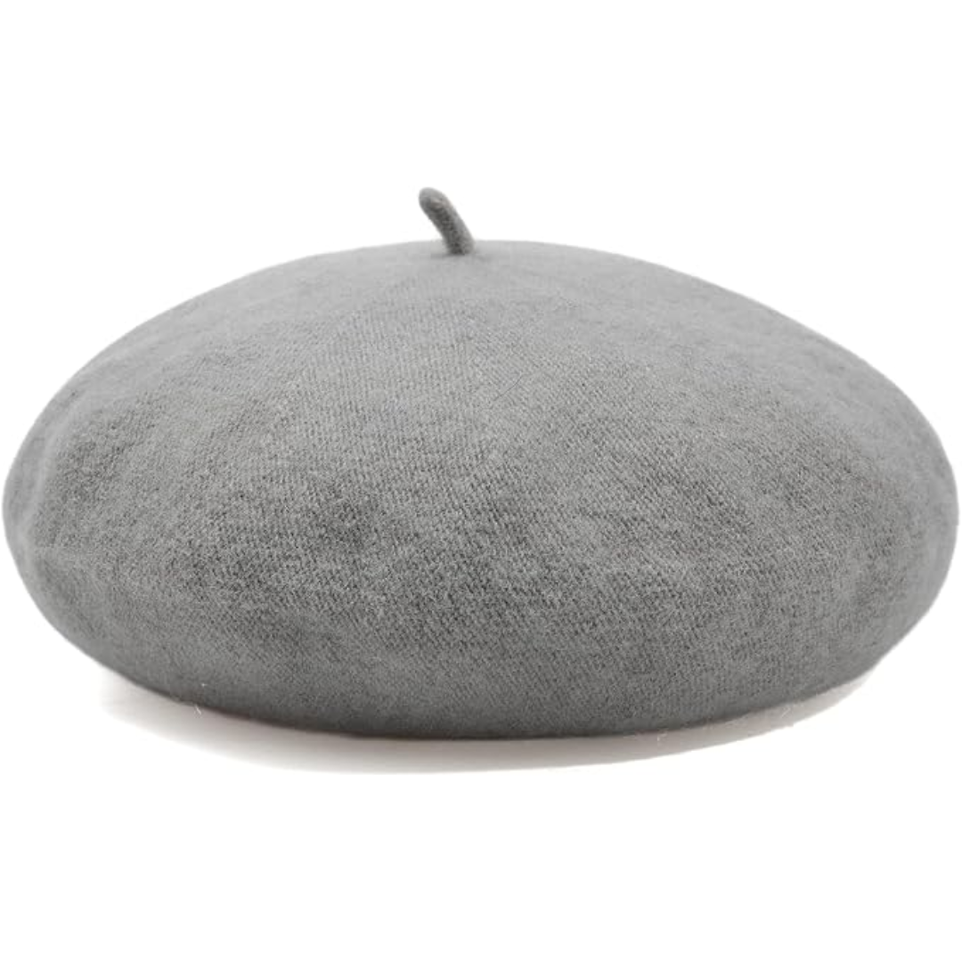Classic beige French beret, a versatile women's fashion hat for any season.