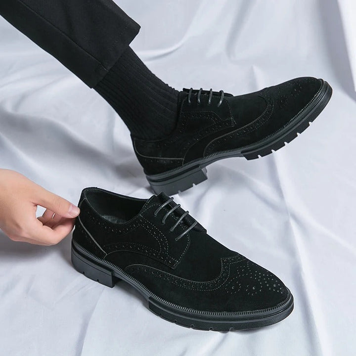 High-quality men's brown suede brogue footwear, built for comfort and lasting style.