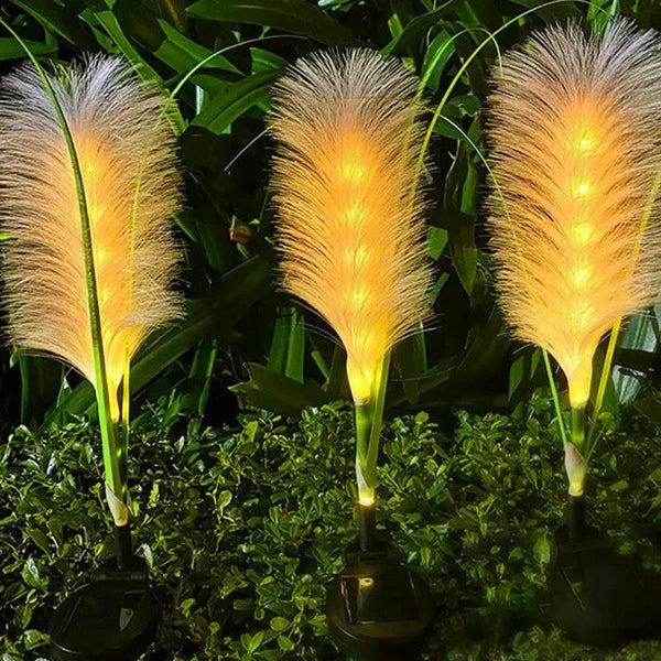 Elegant Decorative Outdoor Reed Garden Lights designed for beautiful landscape and pathway lighting.