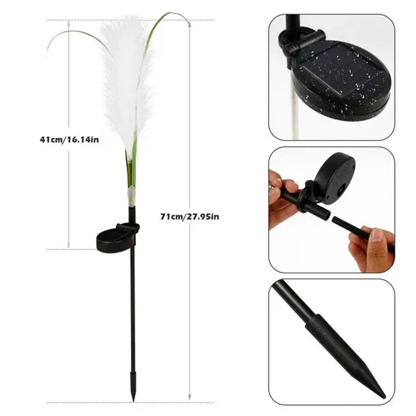 Durable Outdoor Reed Lights offering elegant landscape lighting and garden decor.