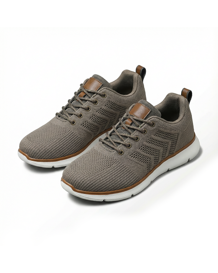 Close-up of Men's Airmesh Stride Running Sneakers, showing breathable mesh upper and durable sole.